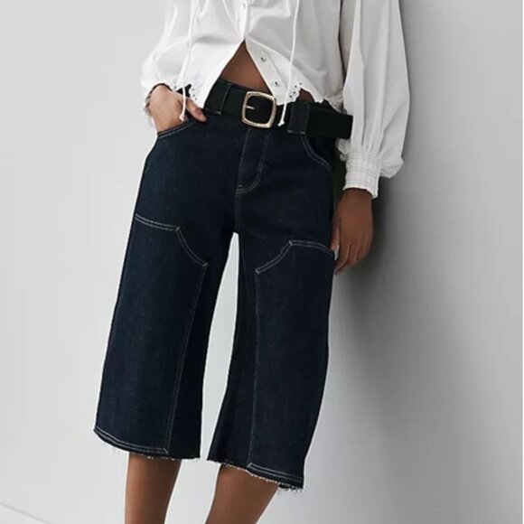 The Myra Low-Rise Carpenter Jeans by Pilcro: Crop Barrel Edition Size 28 - Picture 1 of 11